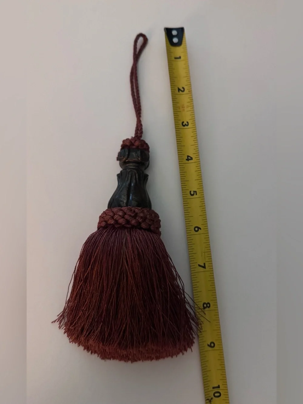 Elegance Burgundy Tassel Set in Deep Burgundy